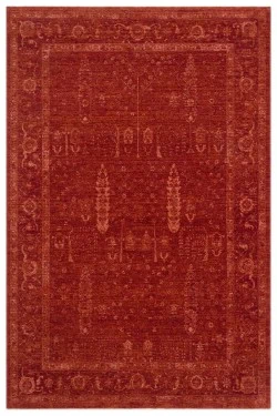 Tepih Shiraz crvene boje, dimenzija 200x290cm, ručno tkan u tradicionalnom stilu, idealan za elegantne dnevne sobe i spavaće sobe, dodaje toplinu i šarm svakom prostoru.