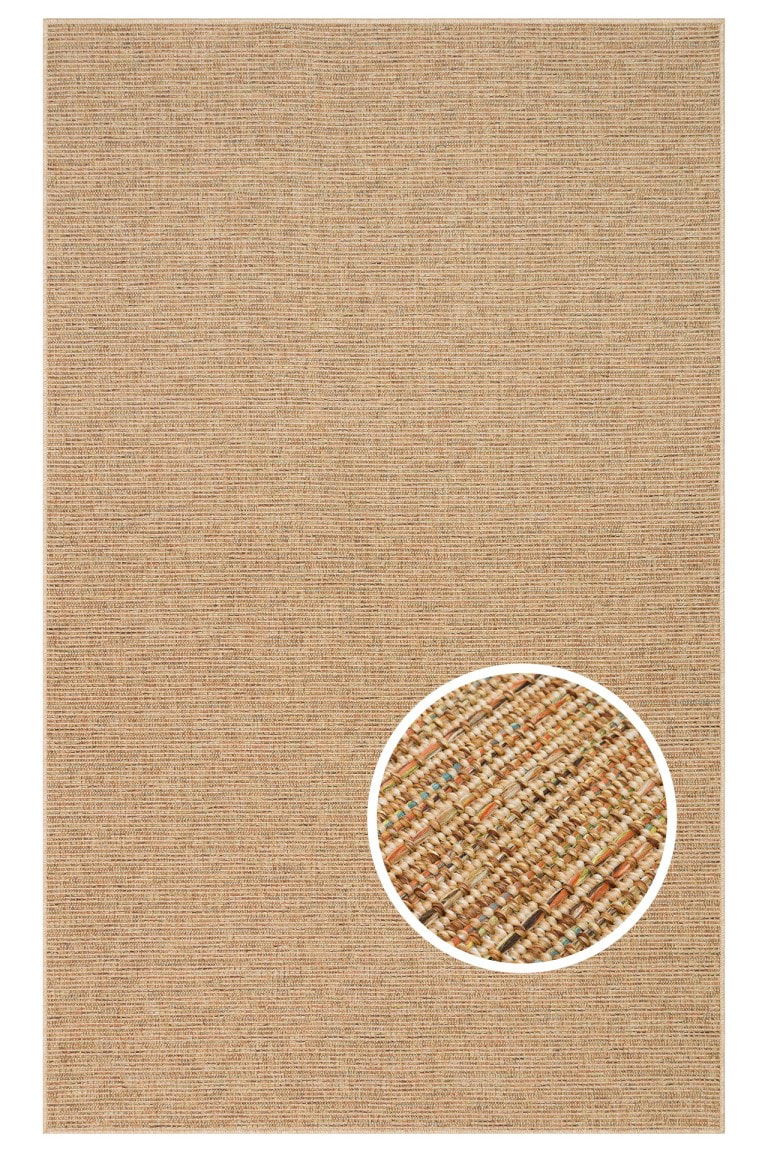 DAPHNE Tepih Ventura (VNT 2707) - Multi, ručno tkan, moderni dizajn, bež i smeđi tonovi, visokokvalitetni materijal, elegantan i udoban za dnevne sobe i spavaće sobe.