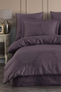Nothingham Tencel Jacquard Pamuk Saten Posteljina Set (TC300) - Ljubičasta | Jacquard Posteljina