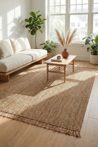 DAPHNE, Doha Tepih (DH 01) - Bež, elegantan i topao tepih za dnevni boravak, savršen za moderni i minimalistički enterijer, pruža udobnost i stil u svakom prostoru.